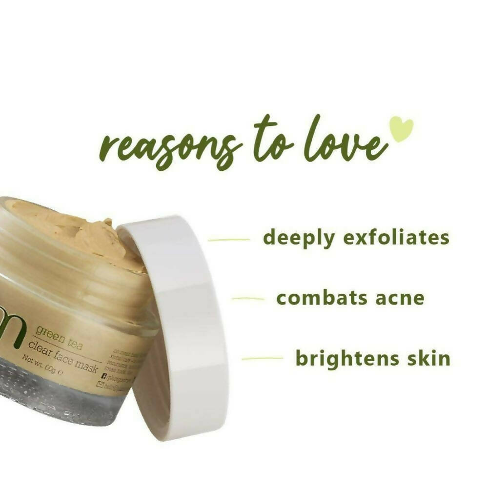 Plum Green Tea Clear Face Mask | Grocsy