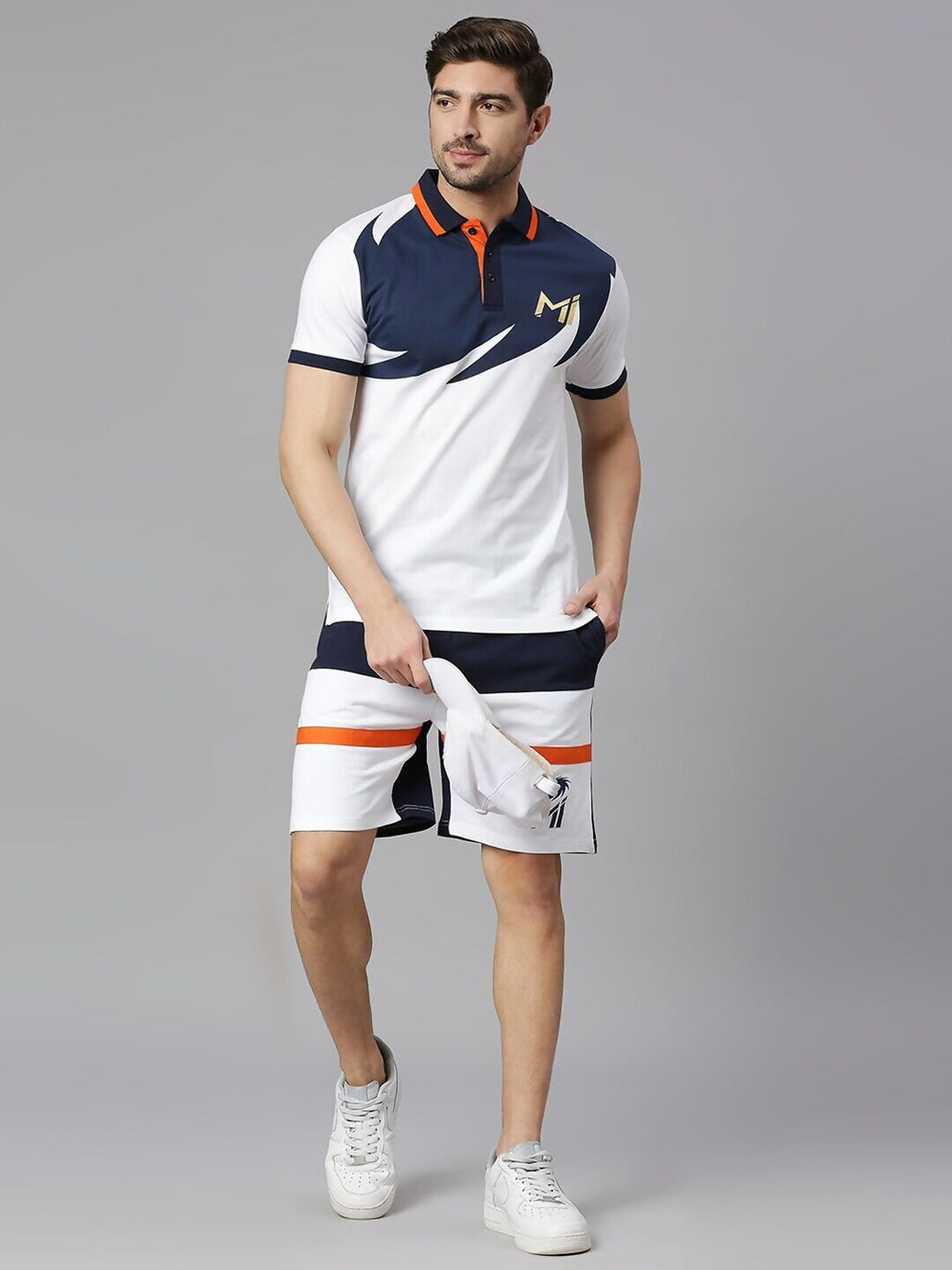 Fancode Mumbai Indians Printed Cotton T-shirt | Grocsy