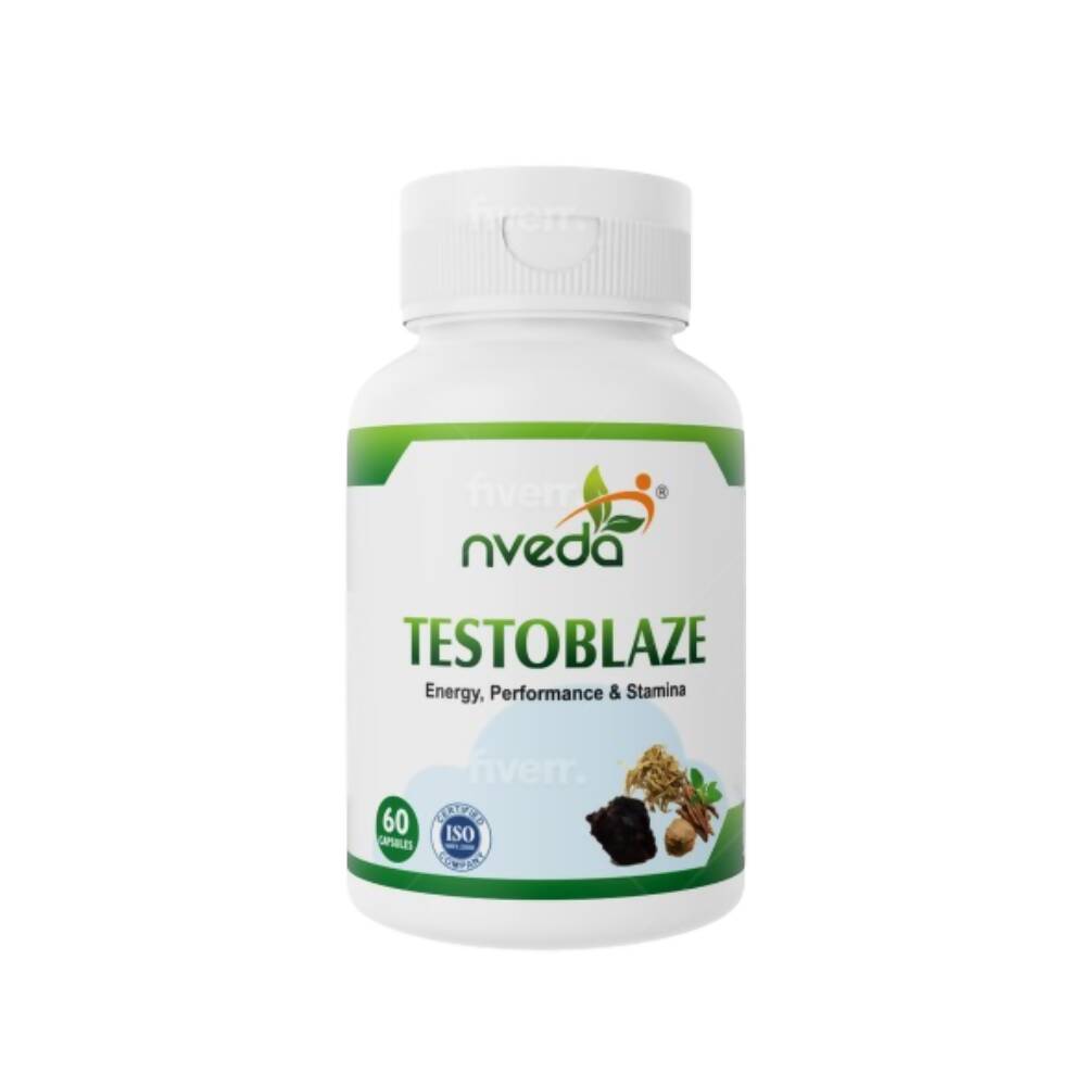 Nveda Testoblaze Supplement Capsules For Men | Grocsy