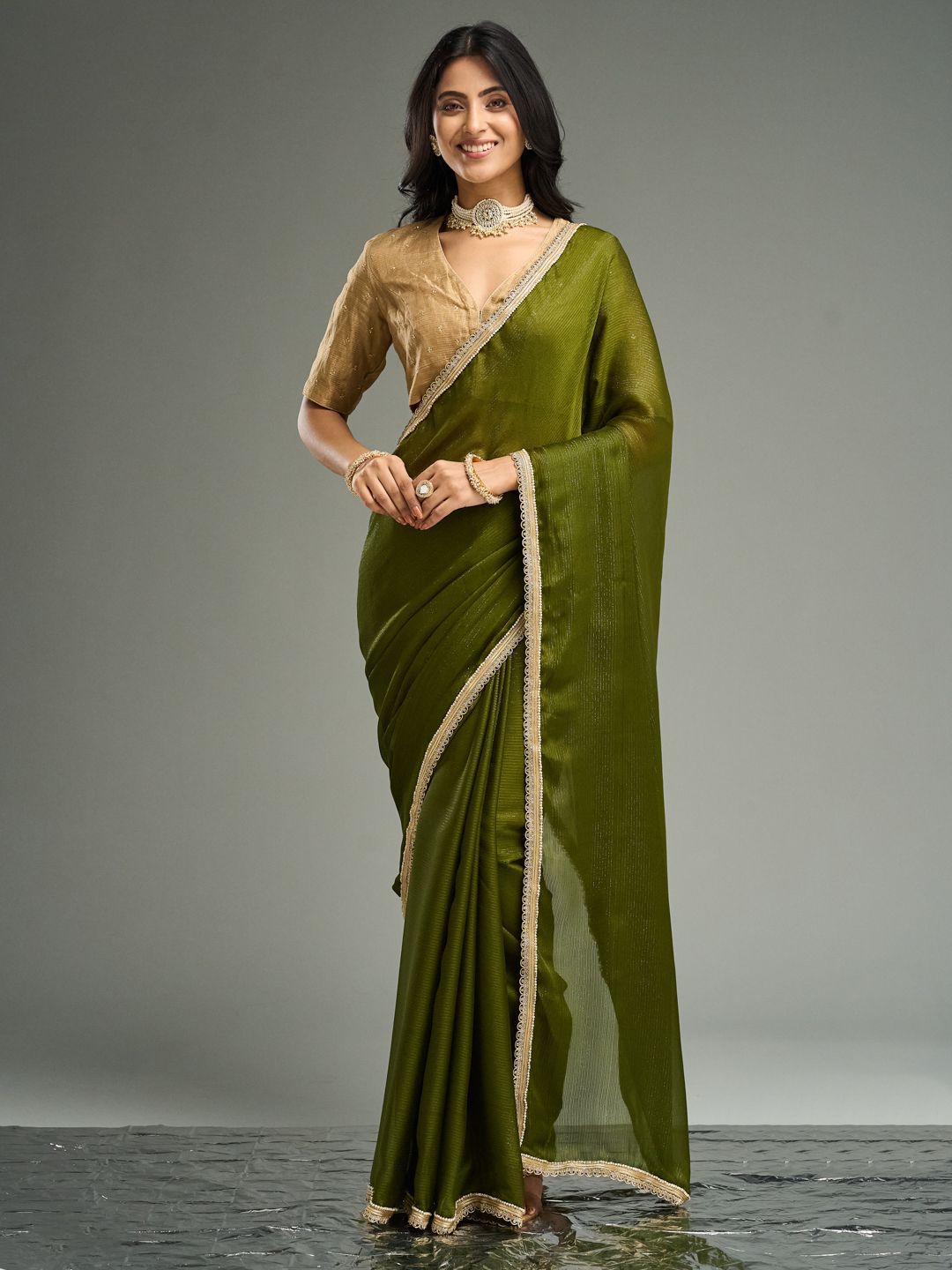 kasee Embellished EmbroideredSaree | Grocsy