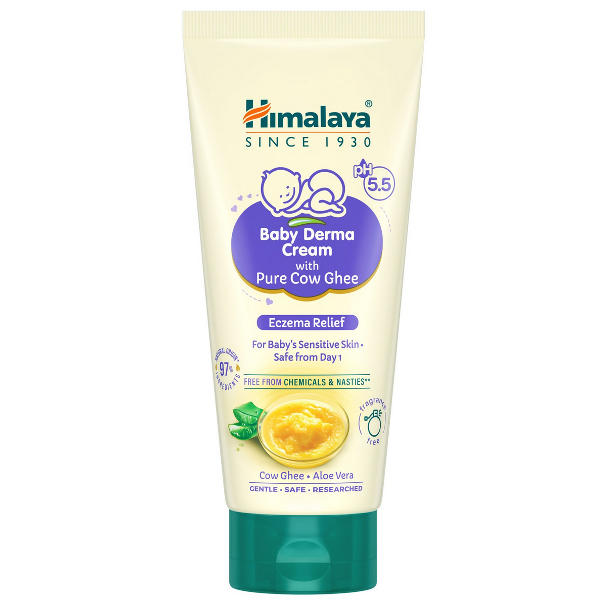 Himalaya Herbals Baby Derma Cream with Pure Cow Ghee | Grocsy