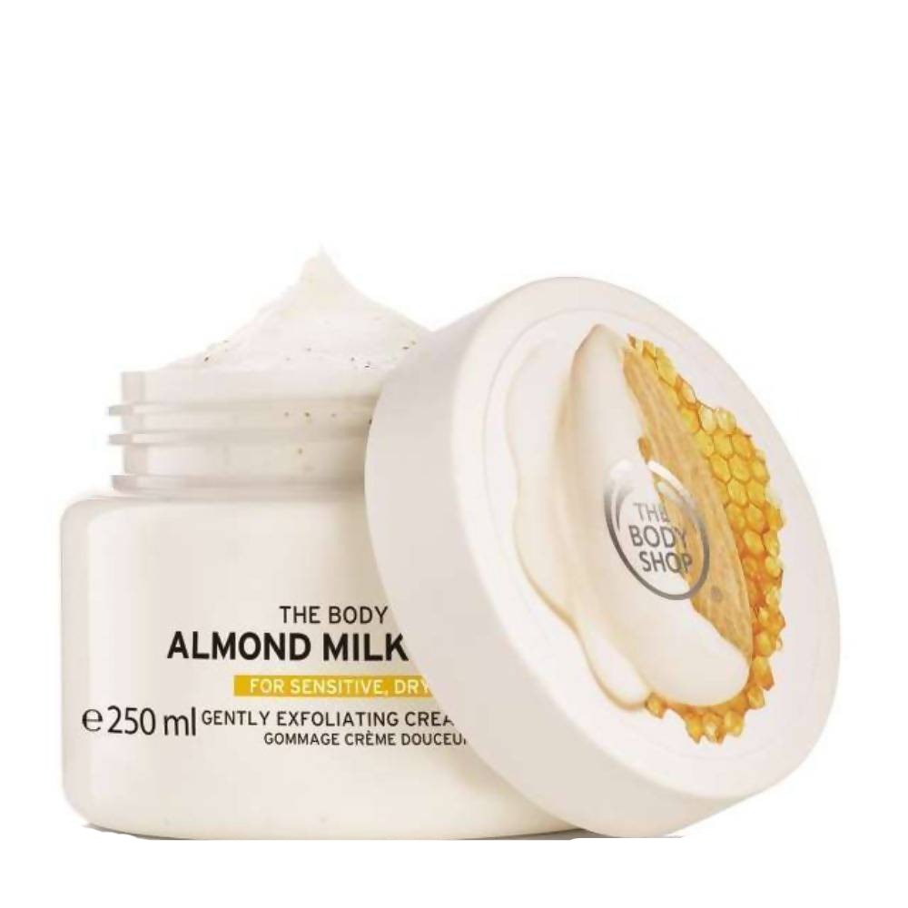 The Body Shop Almond Milk & Honey Gently Exfoliating Cream Scrub | Grocsy