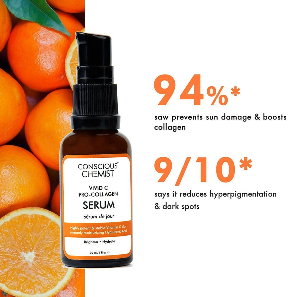 Conscious Chemist Vivid C Pro-Collagen Serum | Grocsy