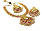 Multicolor kemp Ganesha Necklace Set | Grocsy