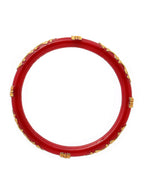 Ruby Raang Red Traditional Bangle | Grocsy