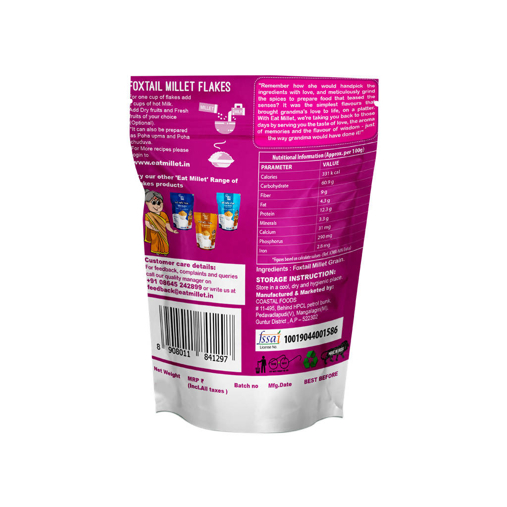 Eat Millet Foxtail Millet Flakes | Grocsy