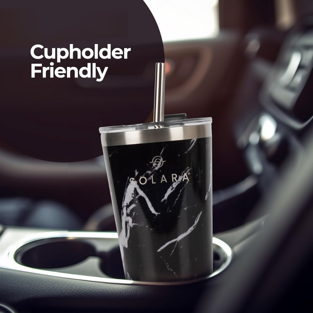 SOLARA Tumbler with lid and Straw | Grocsy