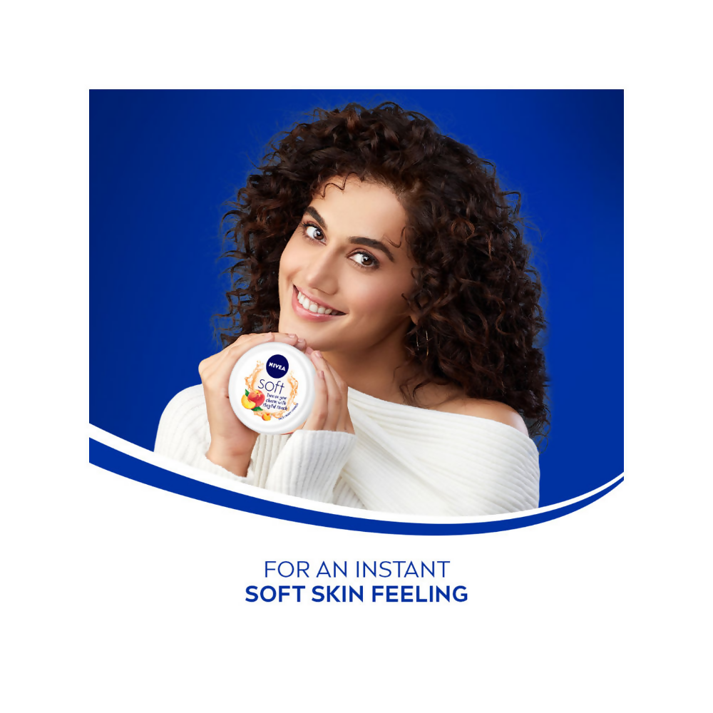 Nivea Soft Light Moisturizer Cream Playful Peach | Grocsy