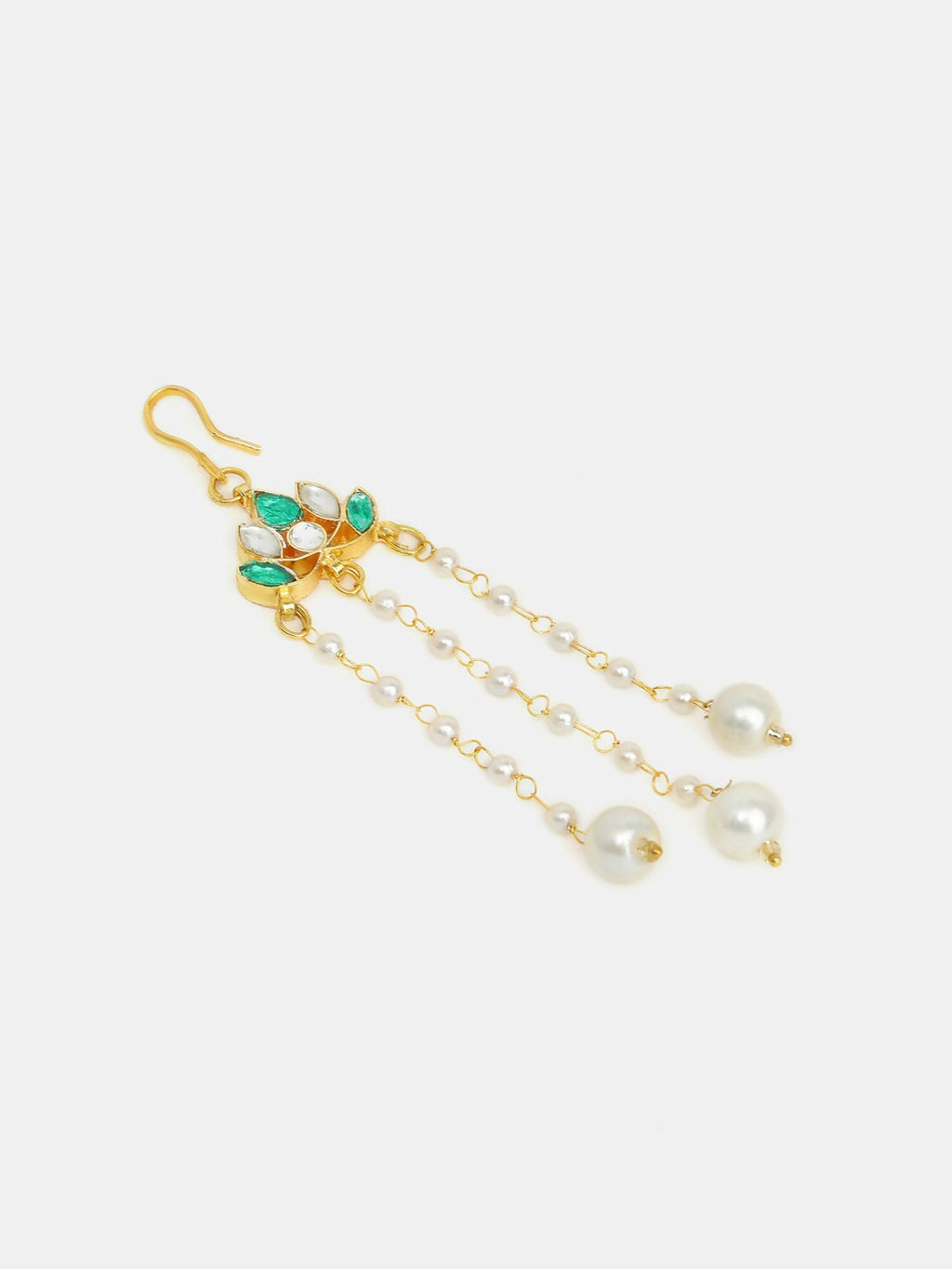 Ruby Raang Lotus Drop Hanging Hair Pin | Grocsy