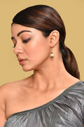 Joban Fashion Women Mina And Beads Yellow Black Cream Earrings | Grocsy