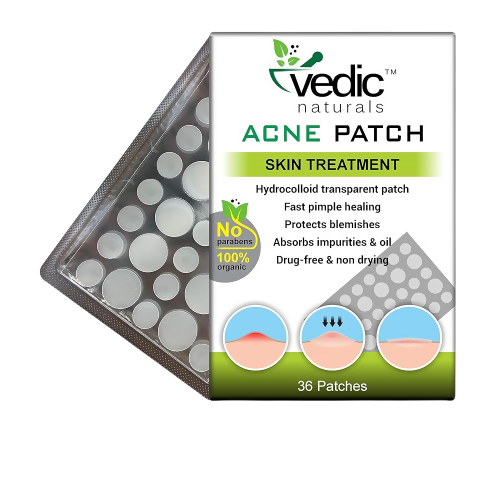 Vedic Naturals Acne Pimple Patches For Face & Skin Treatment | Grocsy