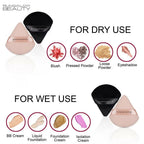 BUNGALOW BEAUTY Triangle Powder Puff Set - Pack of 12 | Grocsy
