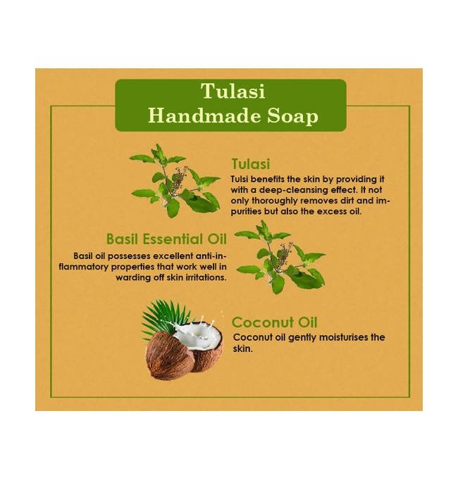 Ancient Living Tulasi Handmade Soap | Grocsy