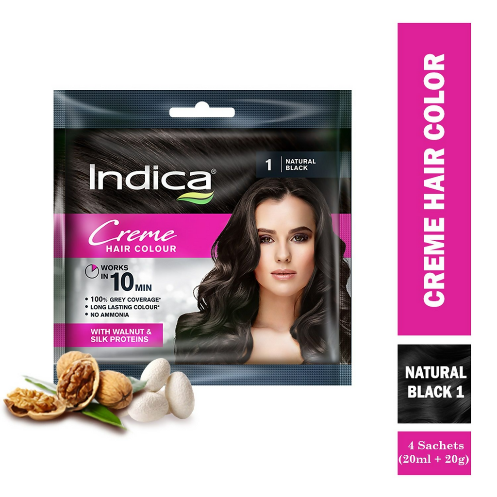 Indica Creme 10 Minutes Hair Color Long Lasting Colour | Grocsy