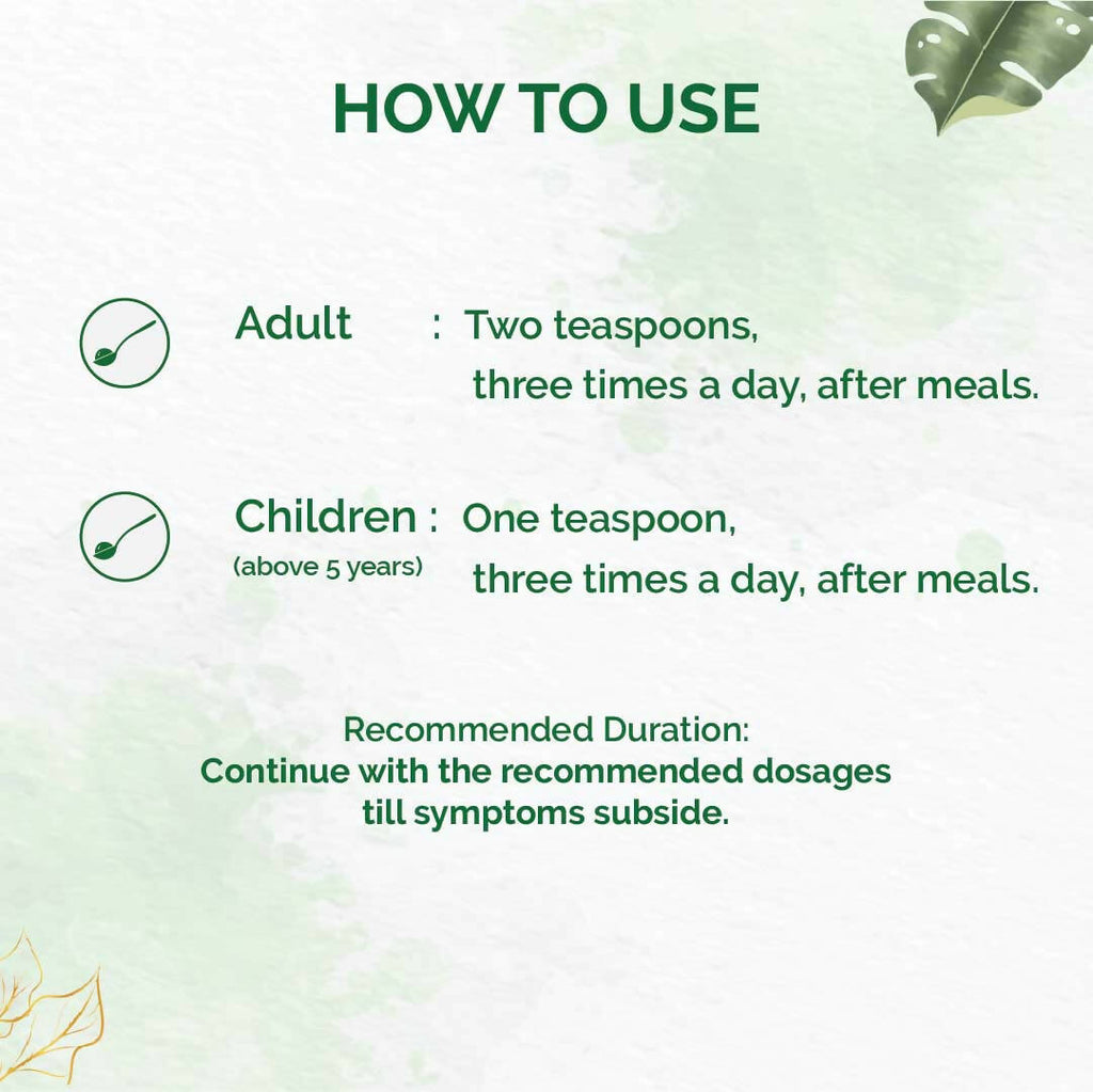 Dr. Vaidya's Tulsi Ginger Cough Syrup | Grocsy