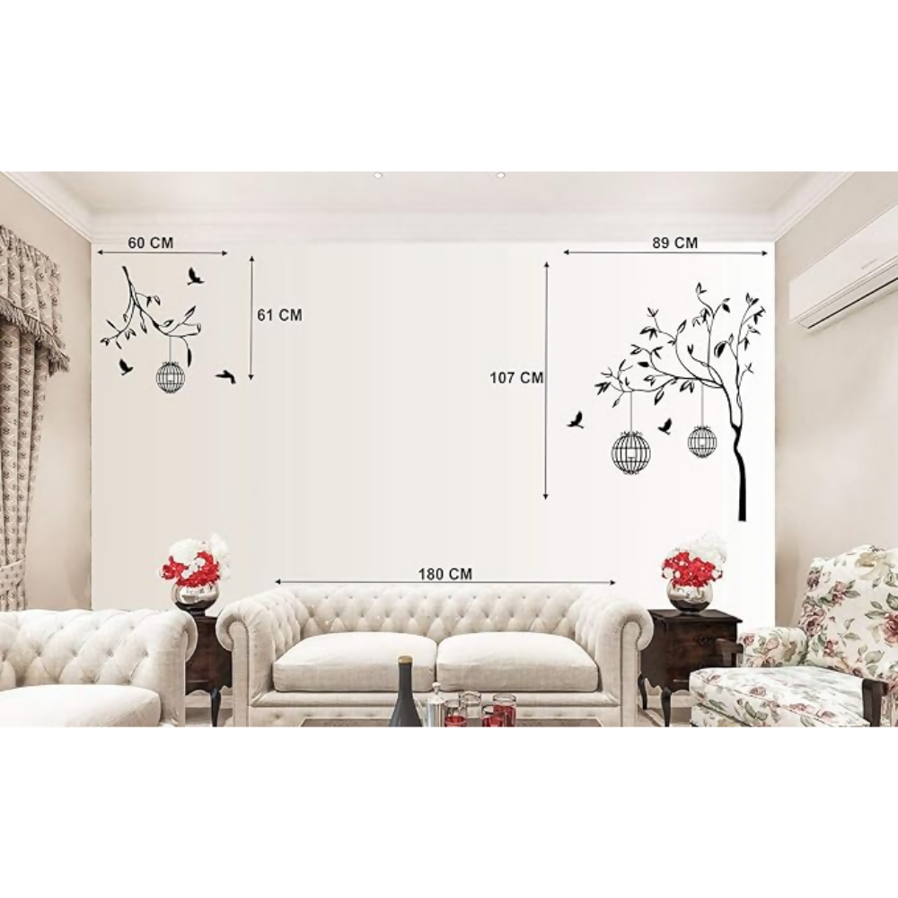 Walltech Combo of 4 Wall Stickers | Grocsy
