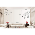 Walltech Combo of 4 Wall Stickers | Grocsy