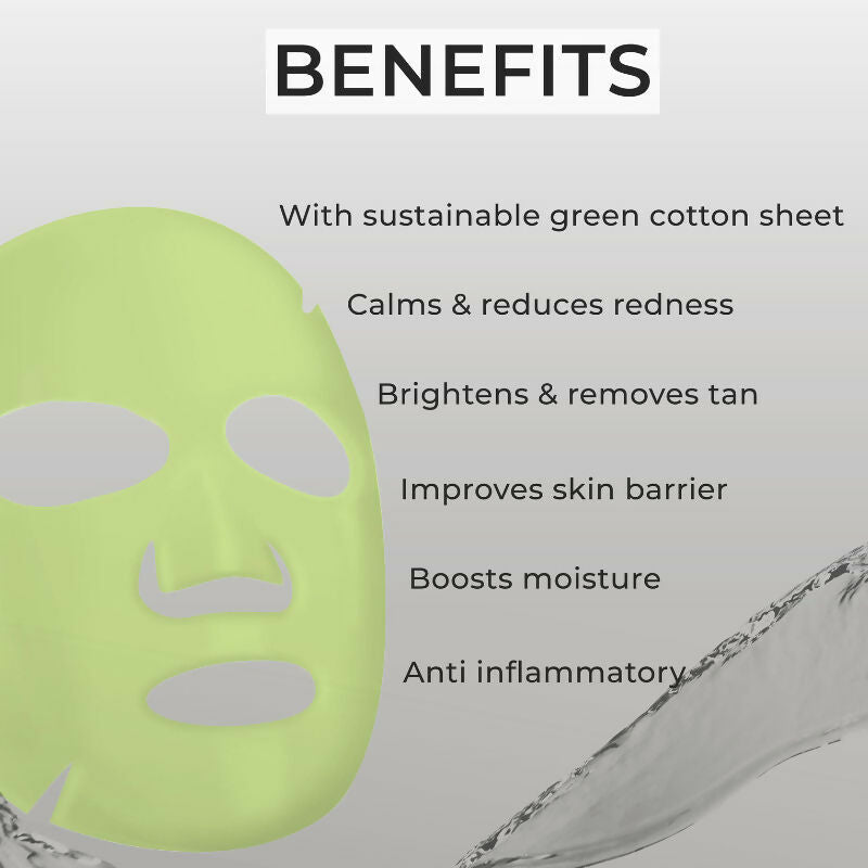 Professional O3+ Cicalm Glow Sheet Mask With Cica For D-Tan & Glow | Grocsy