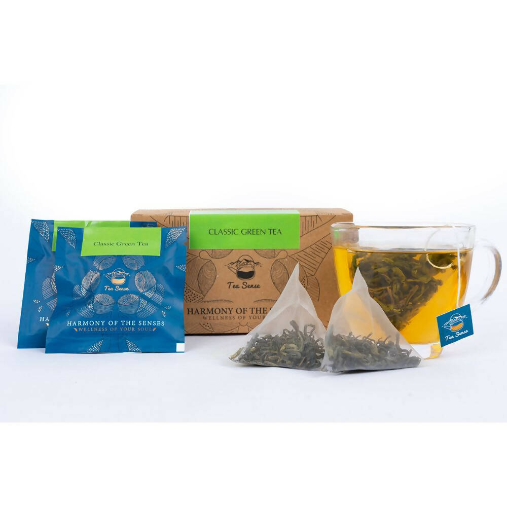Tea Sense Classic Green Tea Bags Box | Grocsy