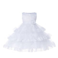 Asmaani Baby Girl's white Colour Satin A-Line Maxi Full Length Dress (AS-DRESS-22115) | Grocsy