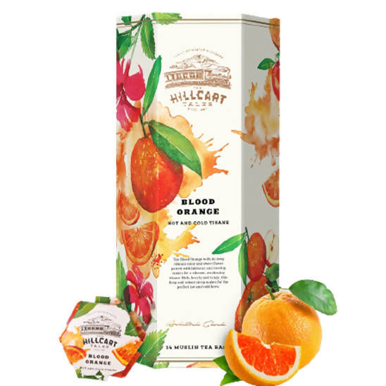 The Hillcart Tales Blood Orange Hot And Cold Tisane Tea Bags | Grocsy