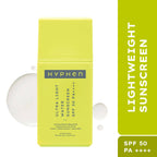 Hyphen By Kriti Sanon Ultra Light Water Sunscreen SPF 50 PA++++ UVA-UVB & Blue Light Protection, No White Cast, For Men & Women | Grocsy