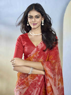 Maroon Georgette Designer Printed Ready to Wear Saree - Samyana | Grocsy