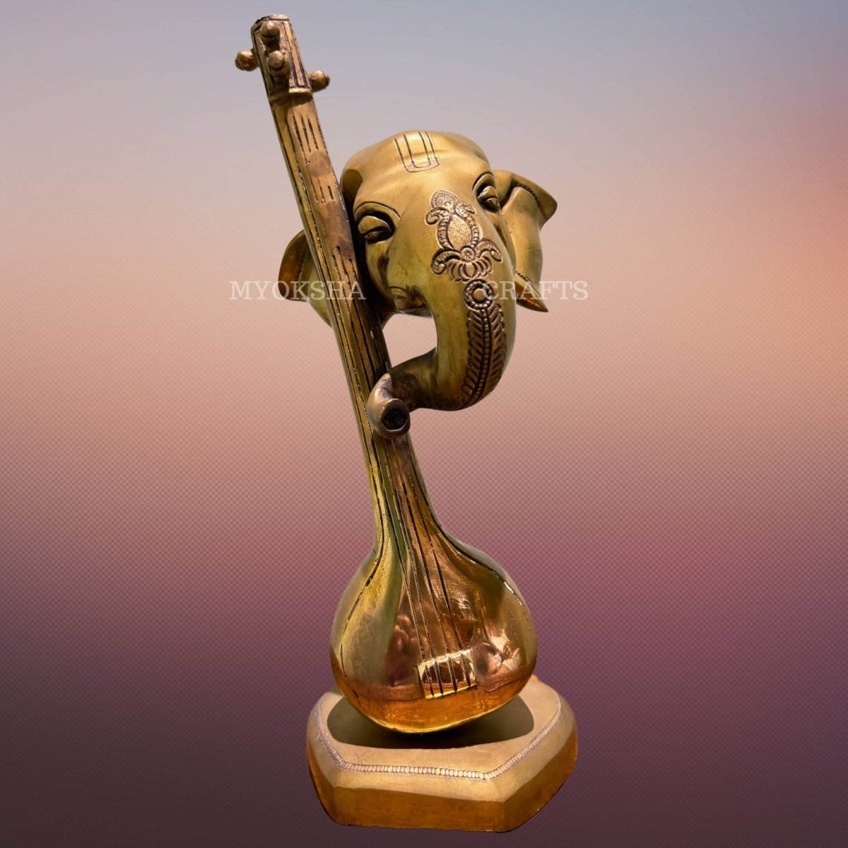 Antique Brass Ganesha Sitar | Grocsy