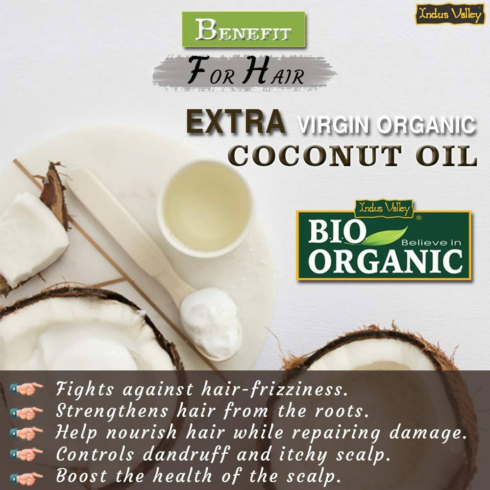Indus Valley Bio Organic Extra Virgin Organic Coconut Oil | Grocsy