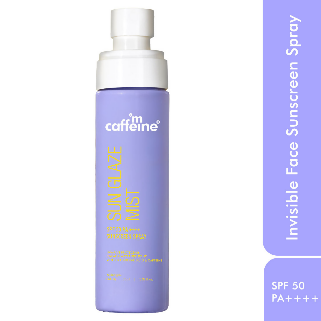 mCaffeine Sun Glaze SPF 50 PA++++ Face Sunscreen Spray | Grocsy