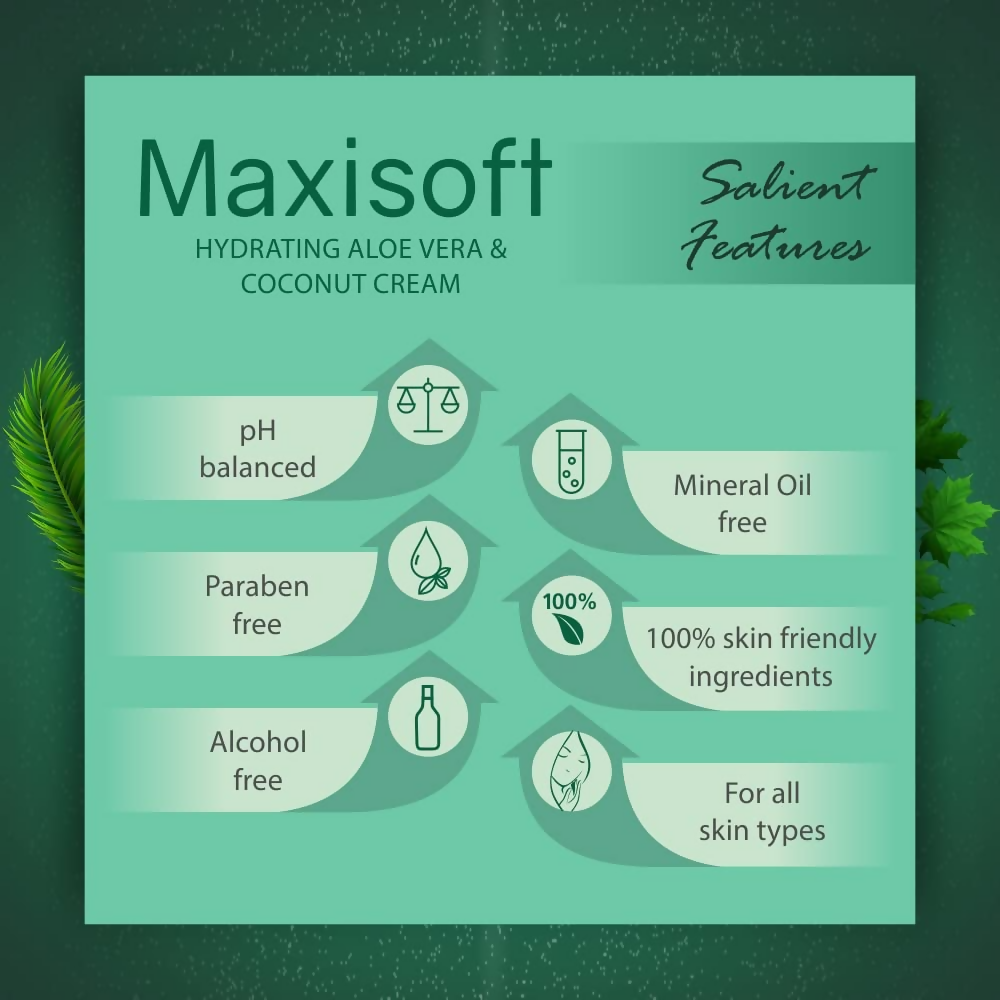 Maxisoft Hydrating Aloe vera & Coconut Cream | Grocsy