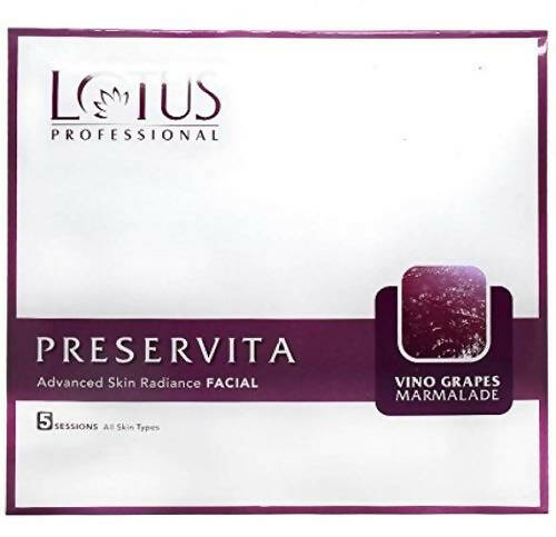 Lotus Professional Preservita Vino Grapes Marmalade Advanced Skin Radiance Facia Kit | Grocsy