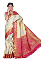 Mimosa Women's Kanchipuram Art Silk Saree With Unstitched Blouse Piece | Grocsy