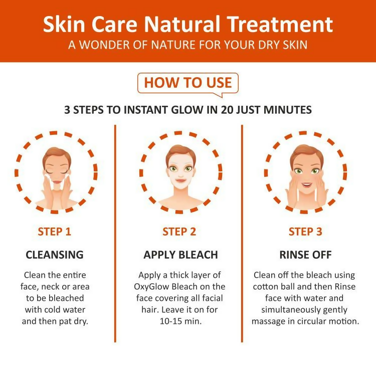 Oxyglow Herbals Papaya Bleach Cream | Grocsy