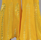 Mominos Fashion Yellow Mirror Palazzo | Grocsy