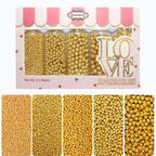 Confect All That Glitters Gold Disco Balls Assorted Sprinkles (DB-12) | Grocsy