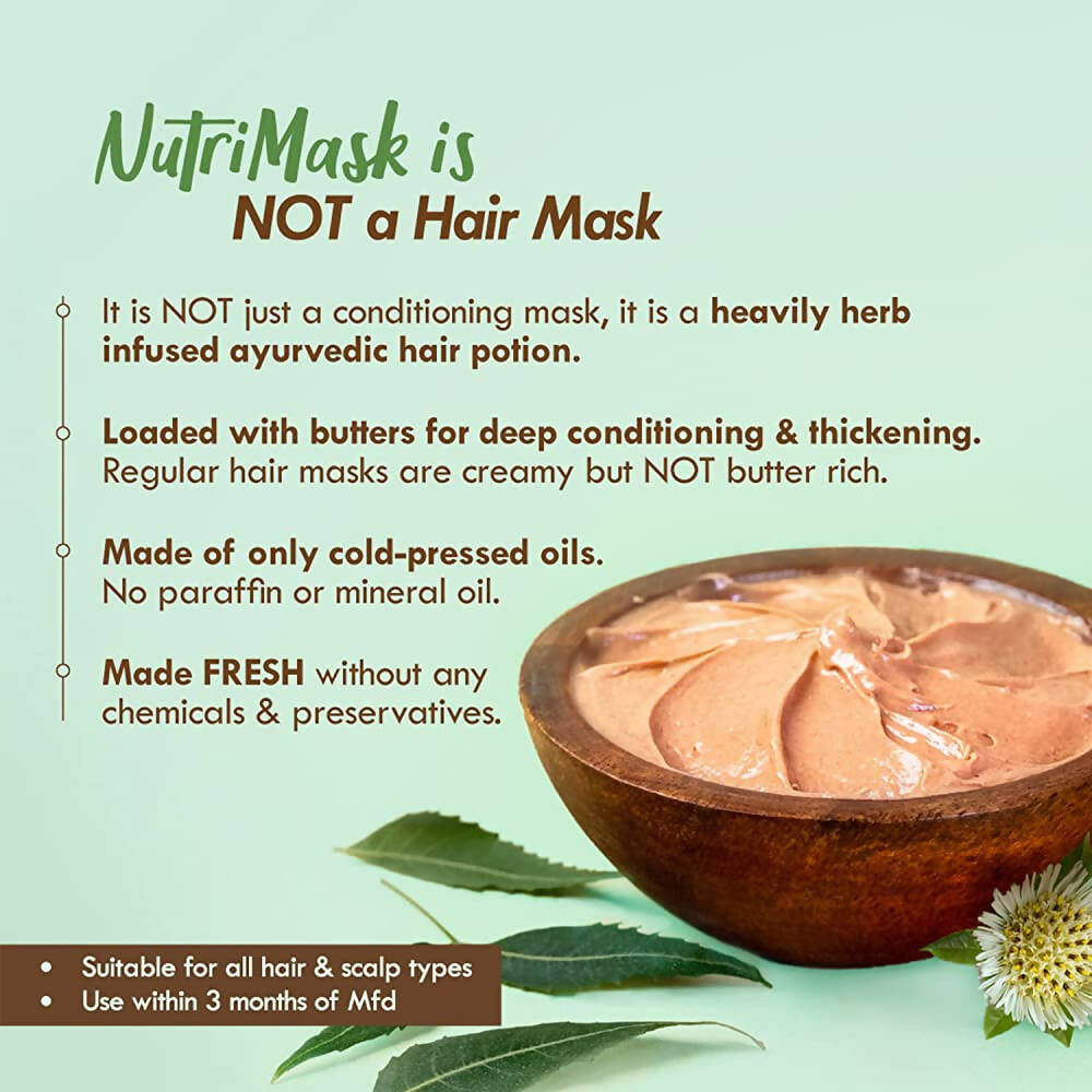 Nat Habit Neem & Bhringraj Fresh Hair Nutri Mask | Grocsy
