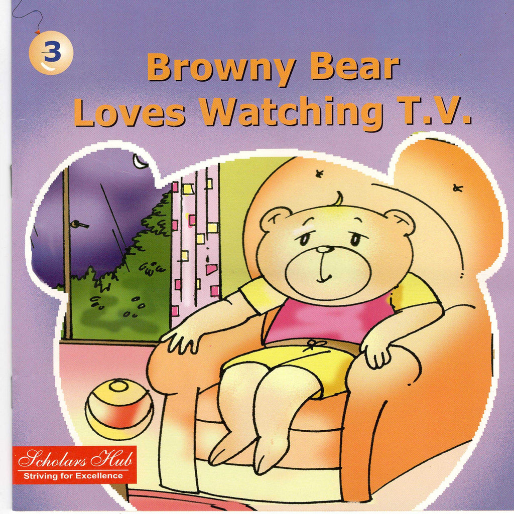 Browny Bear Loves Watching T.V.3. | Grocsy