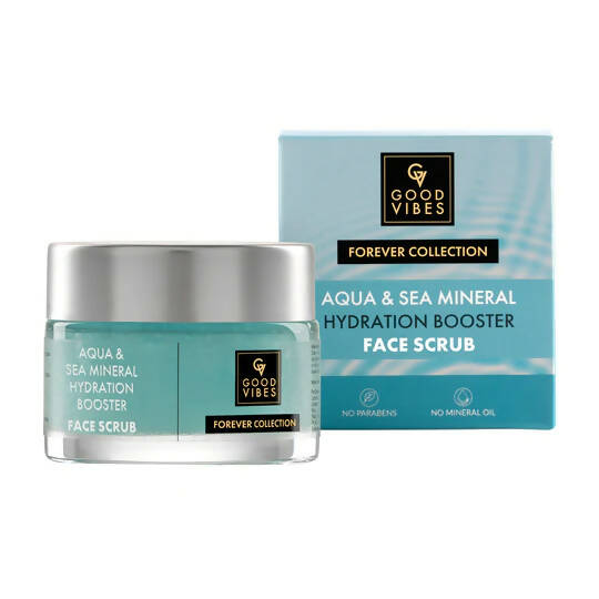 Good Vibes Aqua & Sea Mineral Hydration Booster Face Scrub | Grocsy
