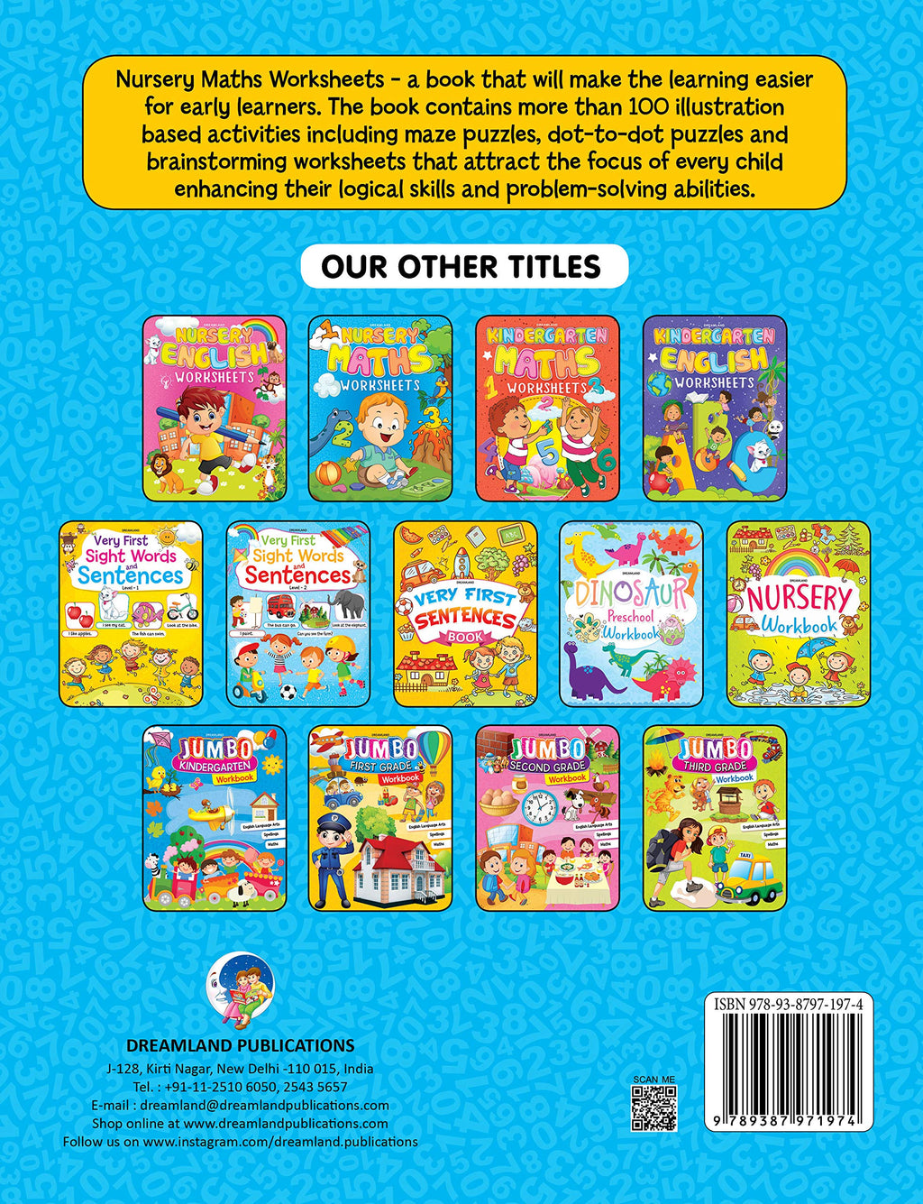 Dreamland Nursery Maths Worksheets | Grocsy