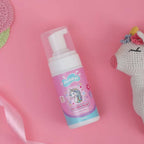 Puddles Organic Unicorn Magic Kids Foaming Face & Body Wash with Turmeric, Milk Protein, Neroli Oil | Grocsy