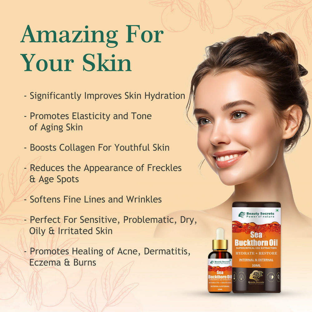 Beauty Secrets Organic Sea Buckthorn Berry Oil | Grocsy