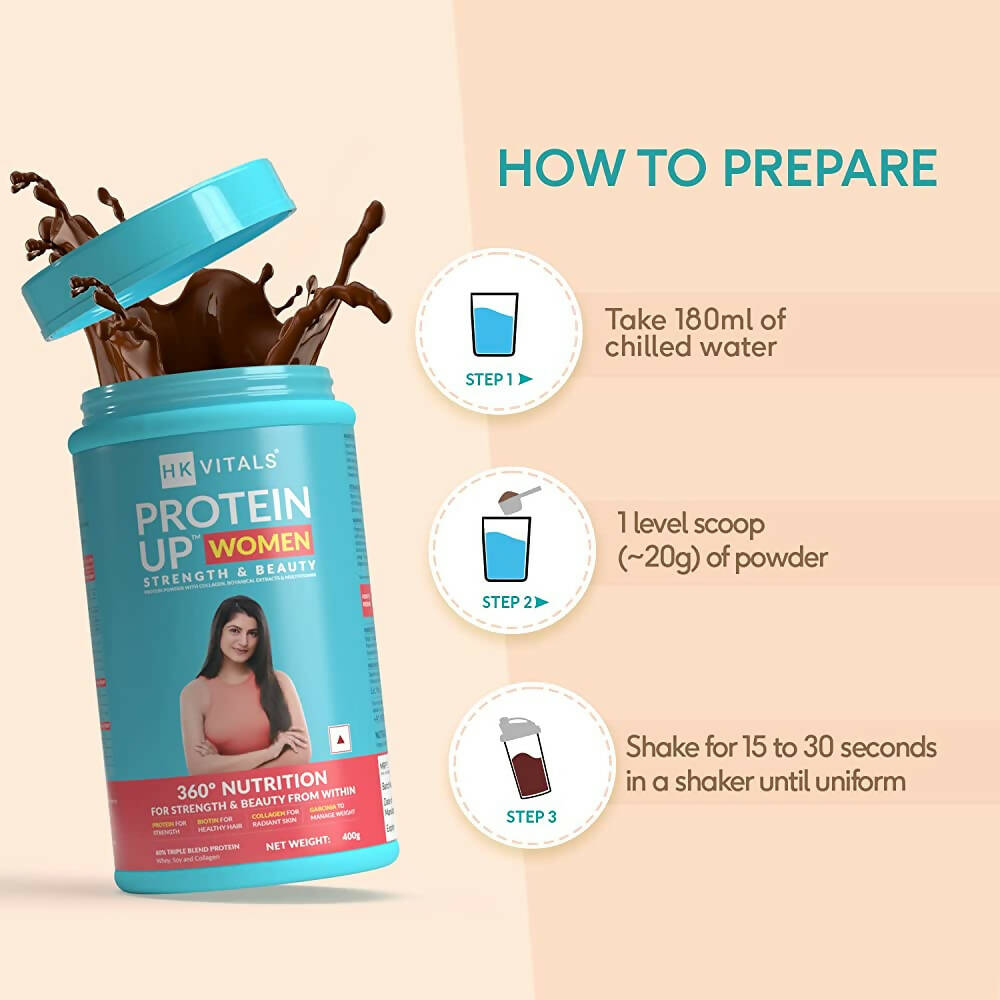 HK Vitals ProteinUp Women-Chocolate Flavor | Grocsy