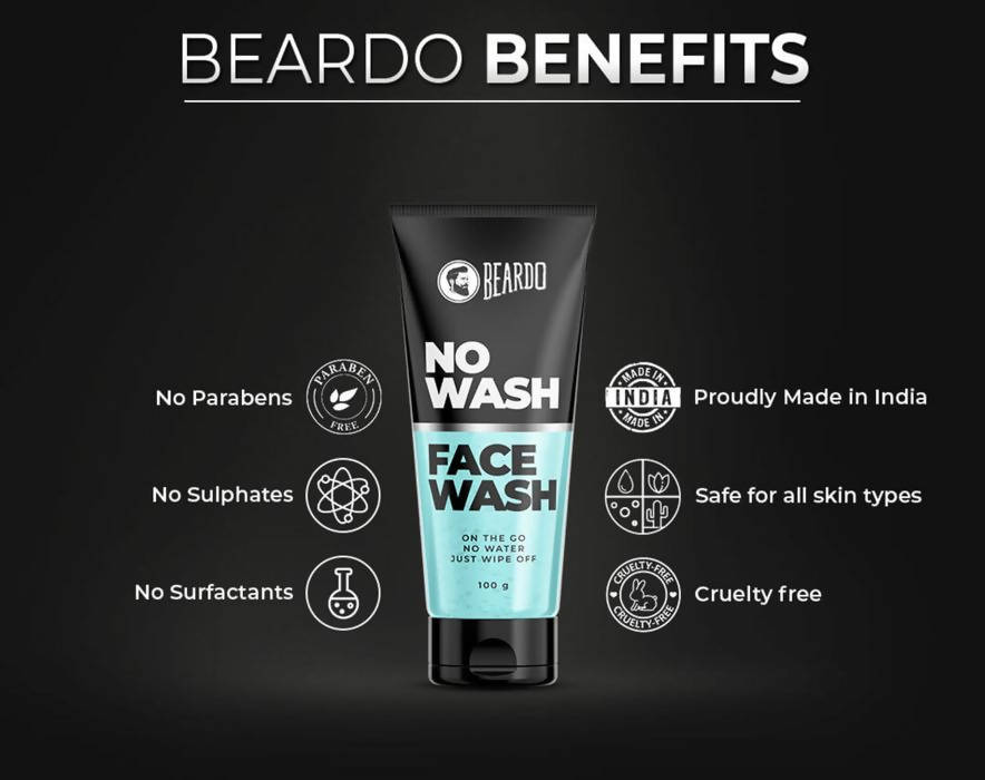 Beardo No Wash Face Wash | Grocsy