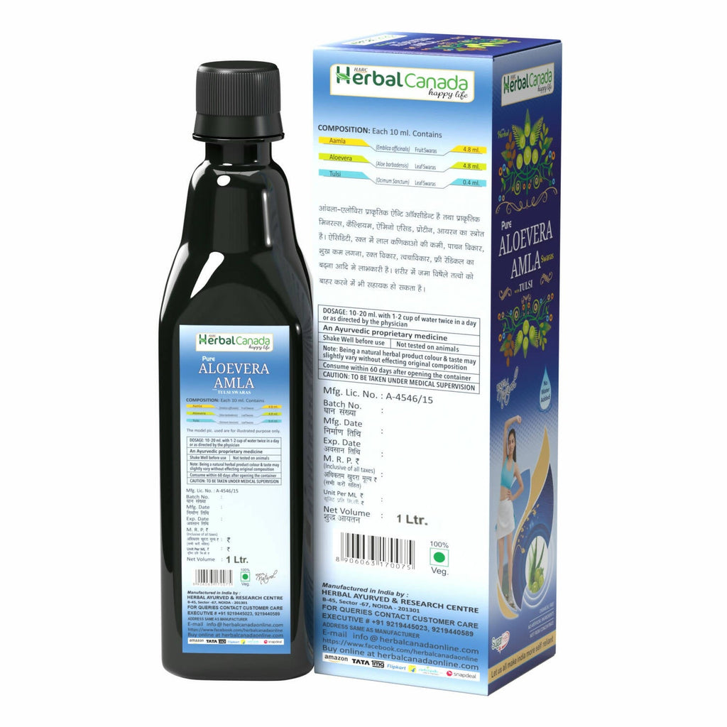 Herbal Canada Aloevera Amla Swaras | Grocsy