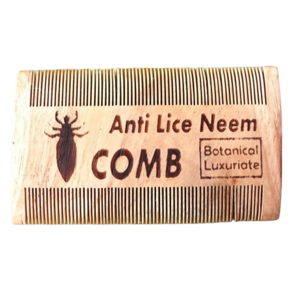 Botanical Luxuriate 100% Neem Wood Lice & Nits Comb | Grocsy