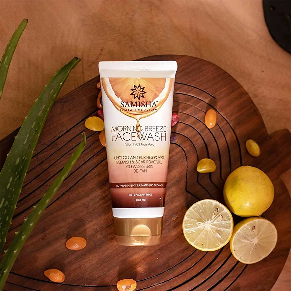 Samisha Organic Morning Breeze Face Wash | Grocsy