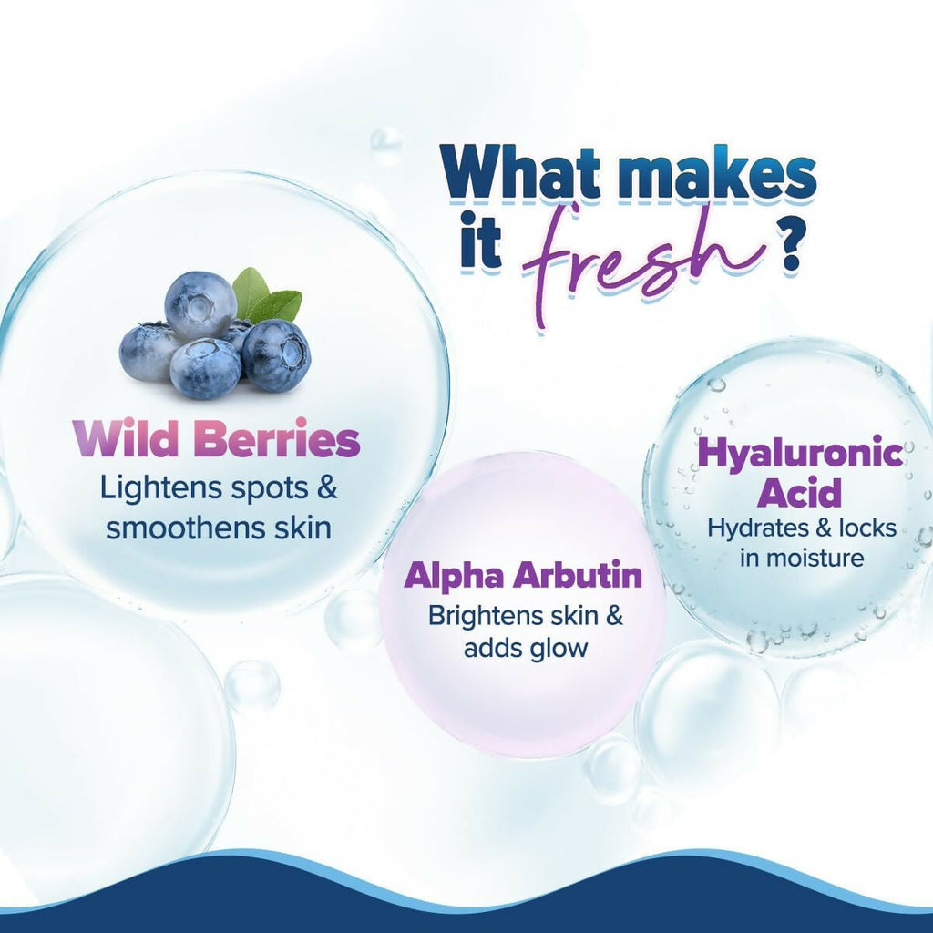 Aqualogica Illuminate+ Hydra Gel Moisturizer with Wild Berries & Alpha Arbutin, Non-Sticky & Quick Absorbing for Luminous Skin | Grocsy