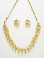 Kundan Neckpiece With Earrings - Ruby Raang | Grocsy