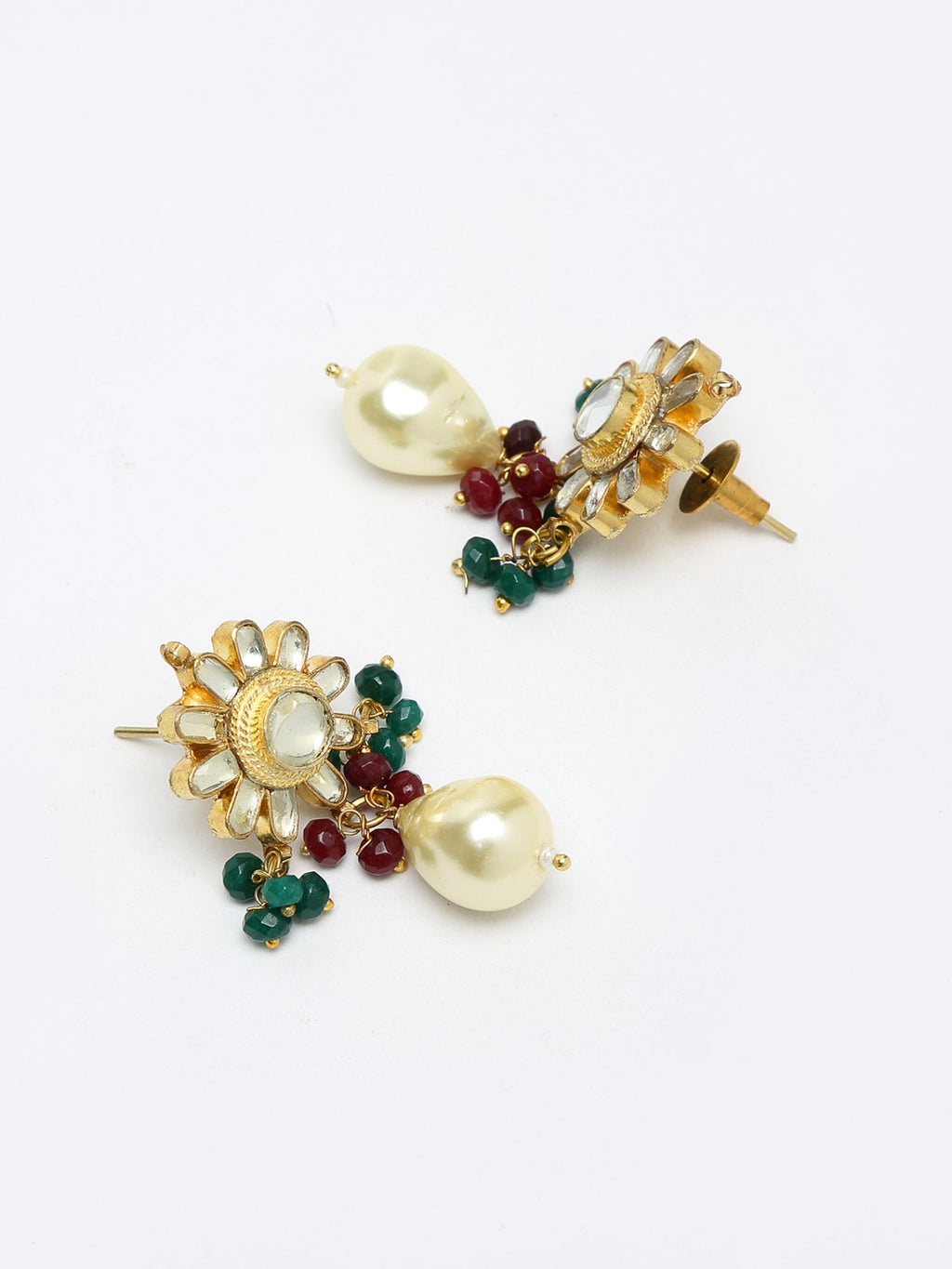 Kundan Maharani Choker With Earrings - Ruby Raang | Grocsy